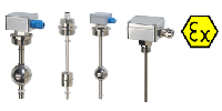 Interruptores de flotador y medición de nivel/temperatura ATEX